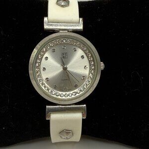 NY&C Quartz Watch with White Band